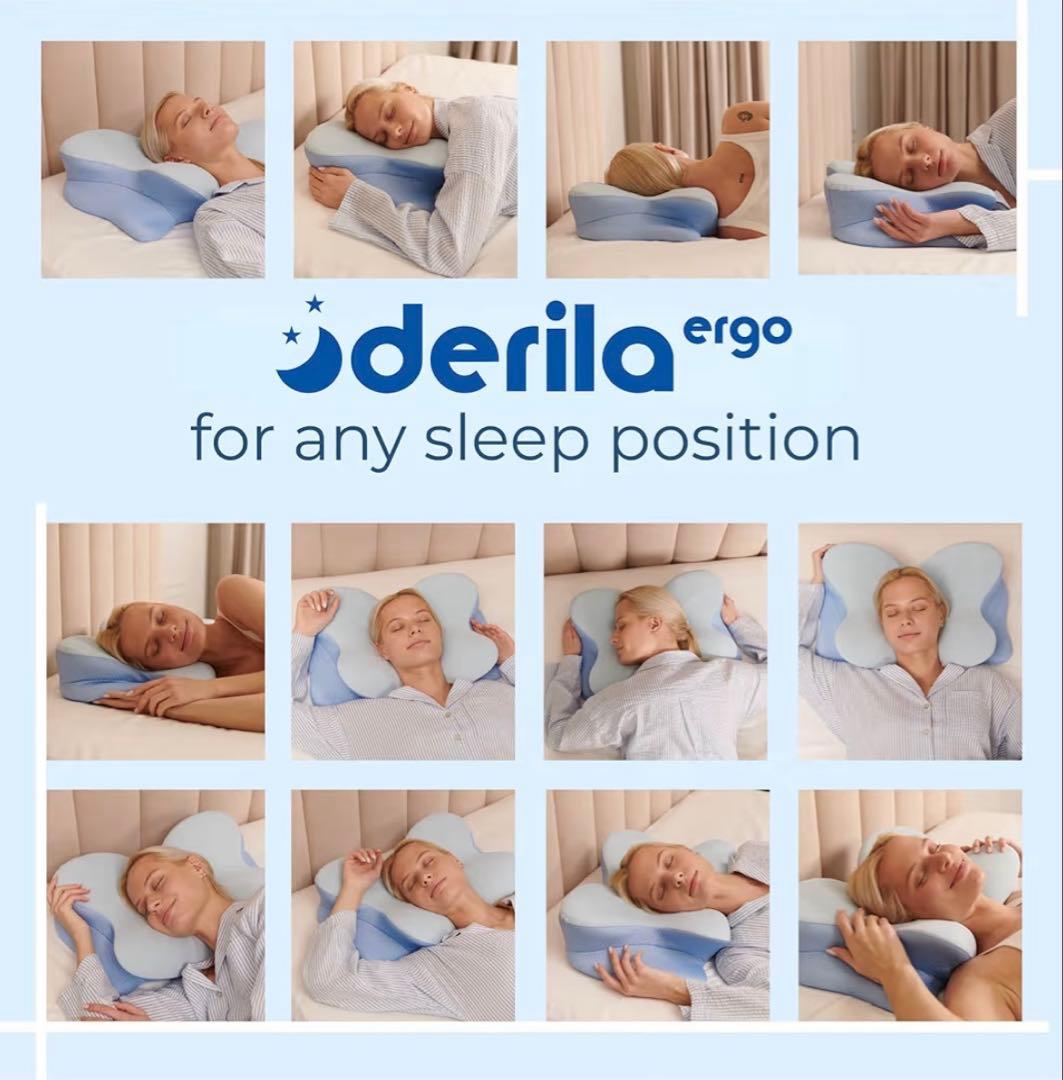 デリラエルゴ　Derila Ergo頚椎ネックピロー 輪郭形状記憶 横向き寝枕②