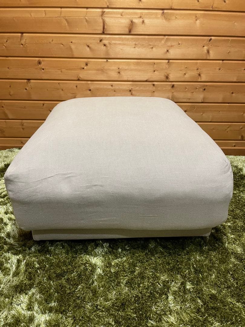 美品　無印良品 MUJI 良品計画 オットマン クッシカバー　脚付き