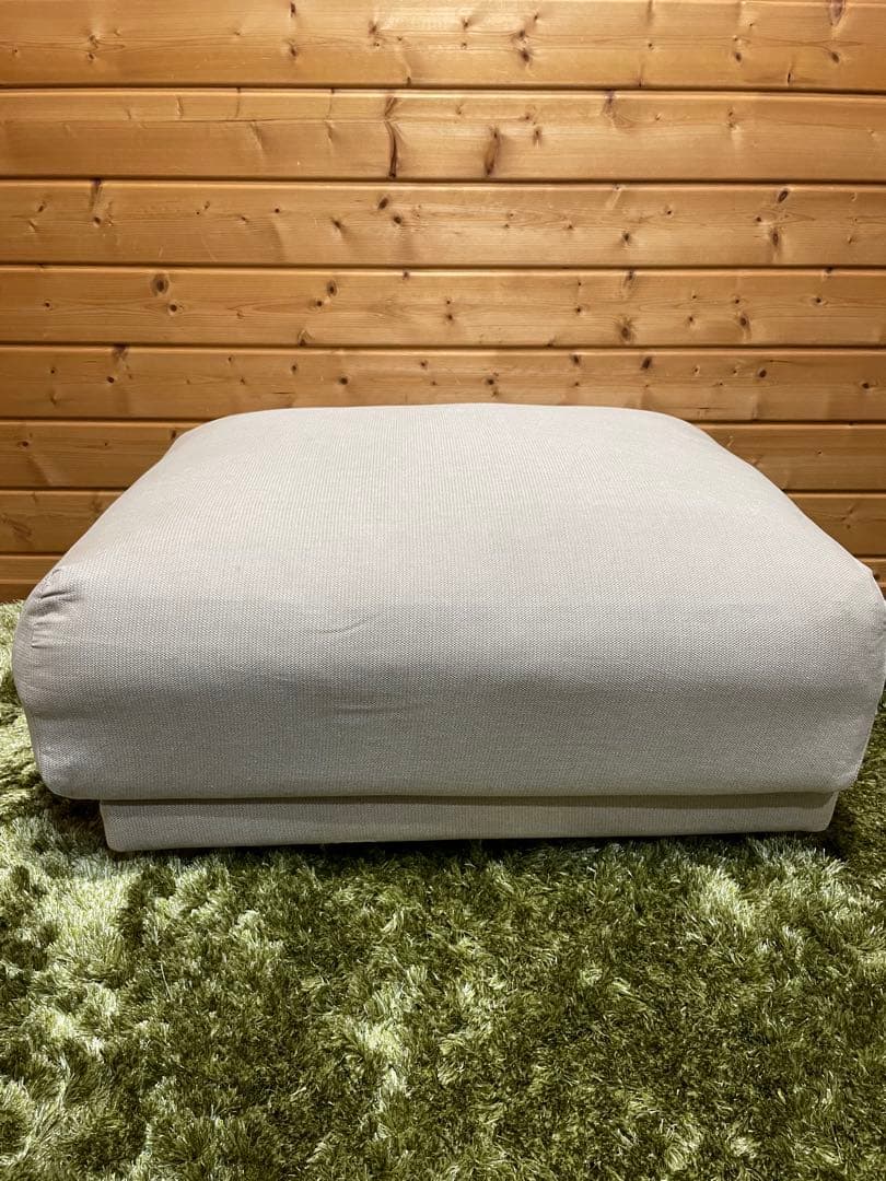 美品　無印良品 MUJI 良品計画 オットマン クッシカバー　脚付き