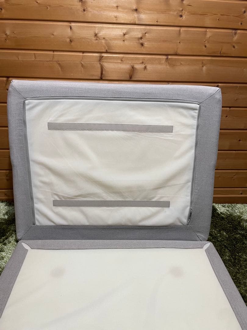 美品　無印良品 MUJI 良品計画 オットマン クッシカバー　脚付き