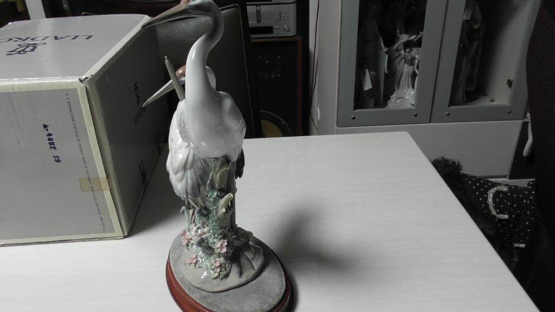 LLADRO　リヤドロ【求愛（２羽の鶴）台座付】値下　リアドロ　インテリＬ318