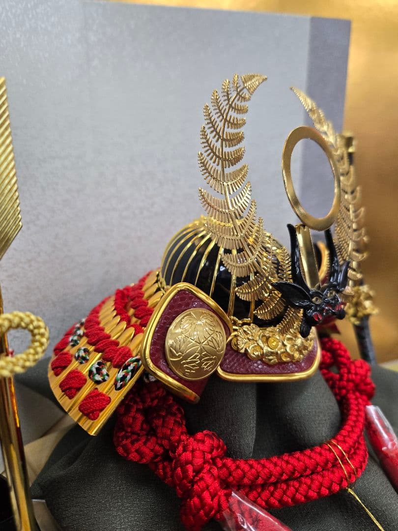 【展示品限り】五月人形　兜　徳川家康　収納飾り　※閉店セール　S38