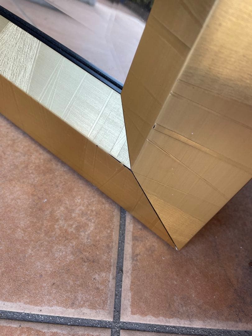 イタリア製 おしゃれ ミラー 壁掛け鏡 ウォールミラー　壁掛け　高級　ゴールド