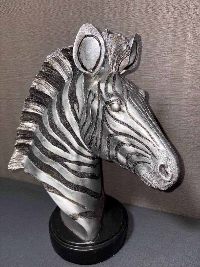 (希少)ゼブラ シマウマ オブジェ アンティーク 雑貨 店舗 インテリア