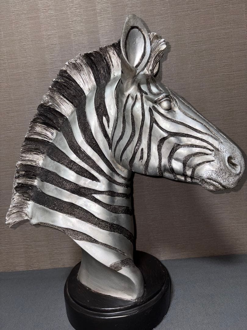 (希少)ゼブラ シマウマ オブジェ アンティーク 雑貨 店舗 インテリア