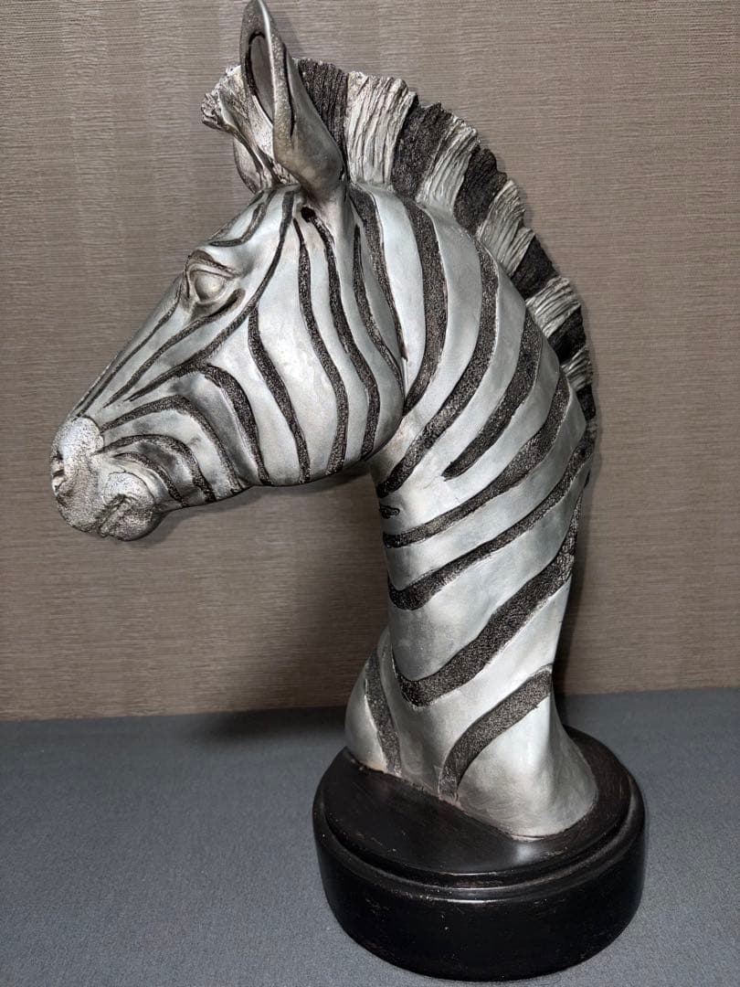 (希少)ゼブラ シマウマ オブジェ アンティーク 雑貨 店舗 インテリア