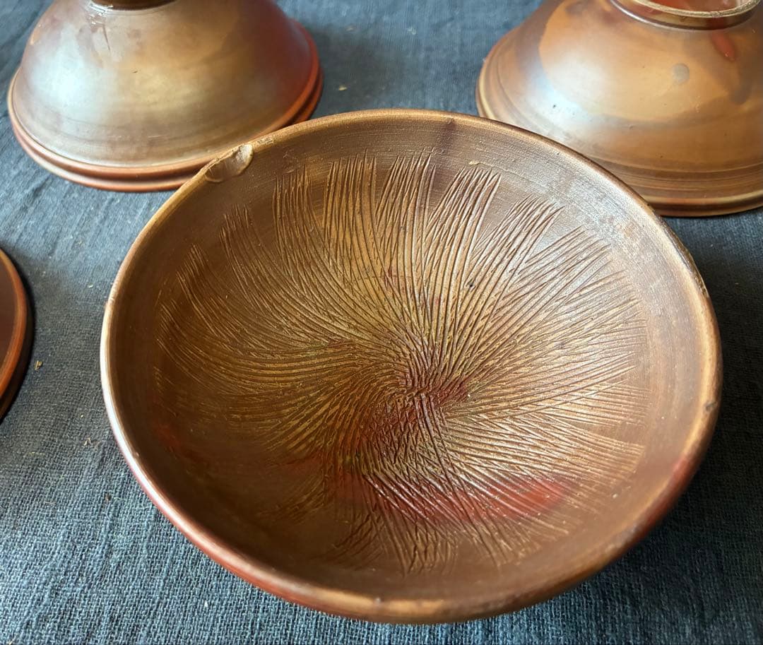 天保備前五客　摺鉢型片口　小鉢　向付　江戸時代後期