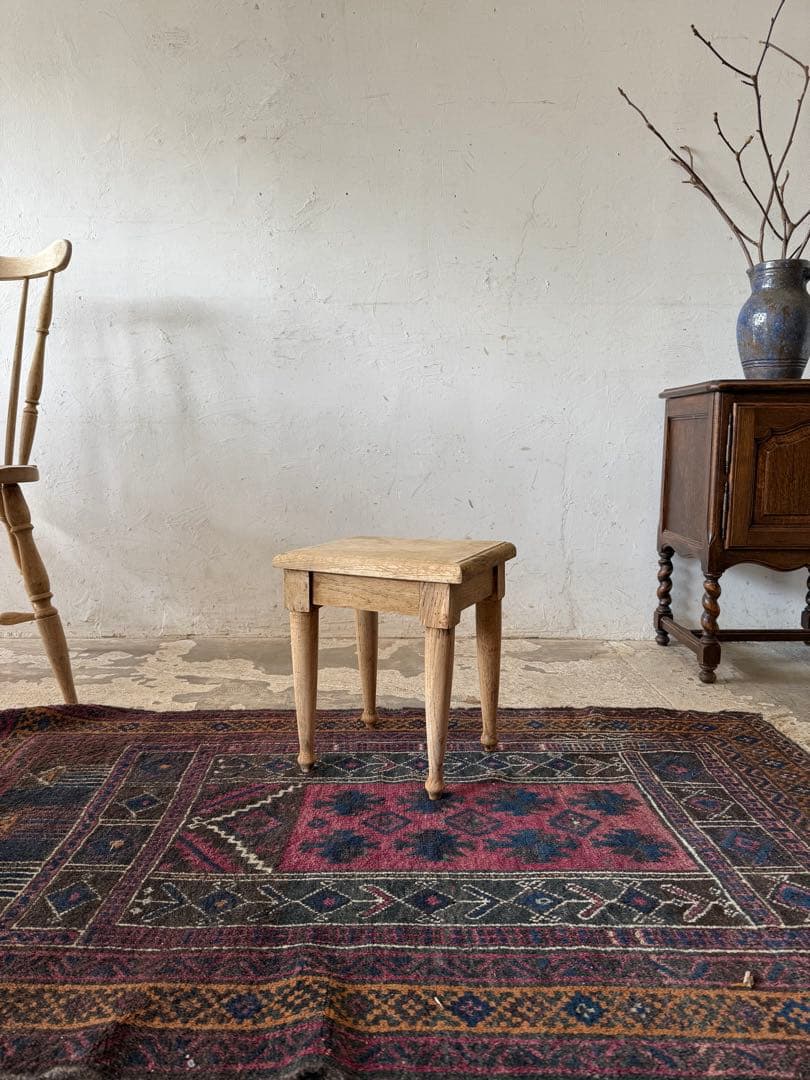 ビンテージ スツール　サイドテーブル 剥離　no1