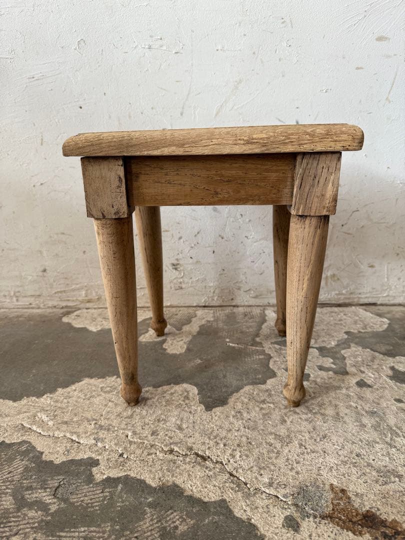 ビンテージ スツール　サイドテーブル 剥離　no1