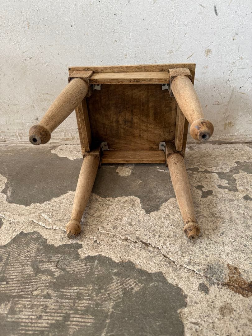 ビンテージ スツール　サイドテーブル 剥離　no1
