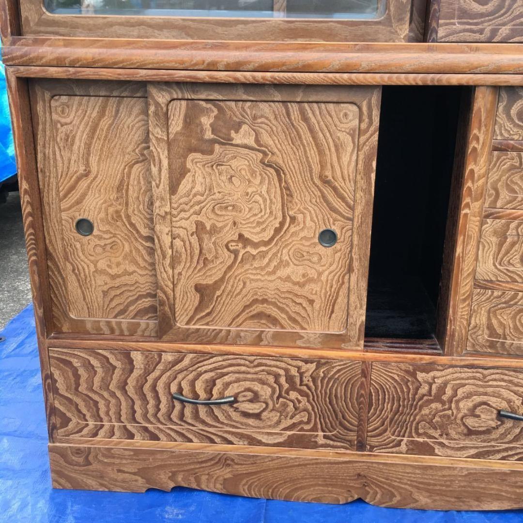 昭和レトロ和家具 飾り棚 茶箪笥 アンティーク収納棚 古民家 和室 茶室 食器棚