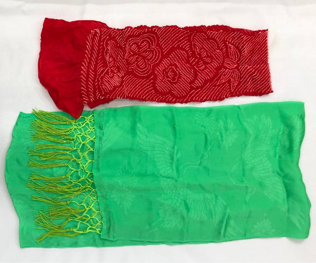 七五三　女の子　はこせこセットS　帯揚げ*しごき付き《子供413》#江戸小もーん