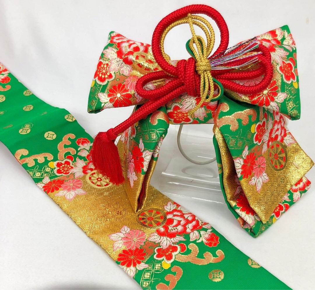 七五三　女の子　はこせこセットS　帯揚げ*しごき付き《子供413》#江戸小もーん