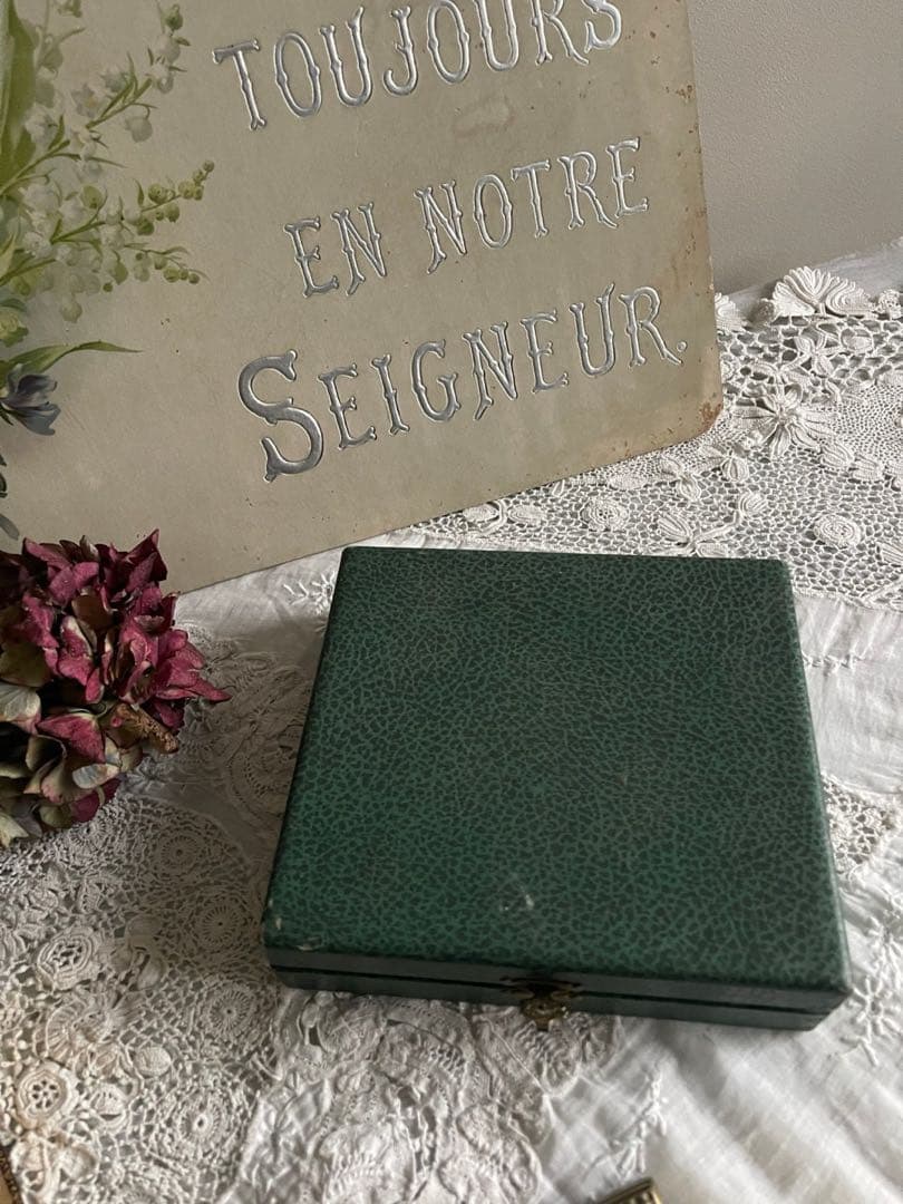 【お42】30 フランス　アンティーク　オイスター　フォーク　メッキ