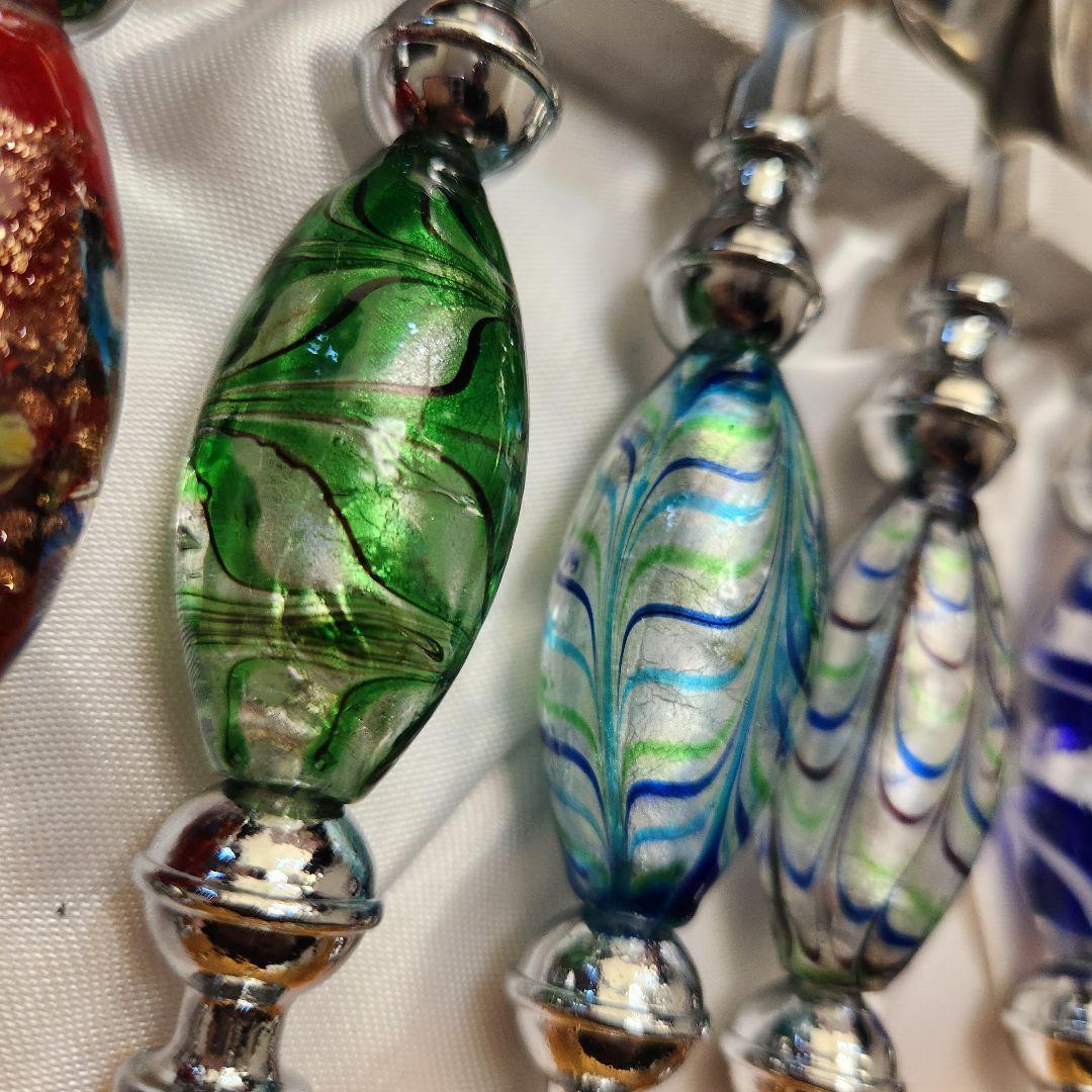 １１本セット　新品　クリスマス　キラキラ　ぷっくり イタリアベネチアンガラス調