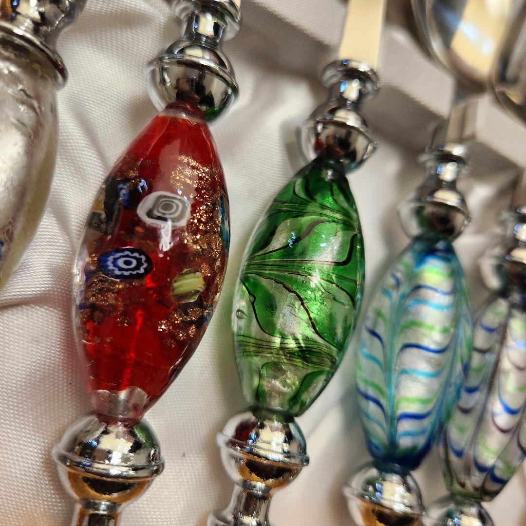 １１本セット　新品　クリスマス　キラキラ　ぷっくり イタリアベネチアンガラス調