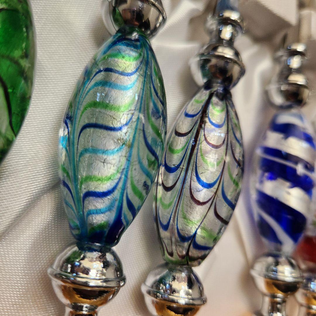 １１本セット　新品　クリスマス　キラキラ　ぷっくり イタリアベネチアンガラス調