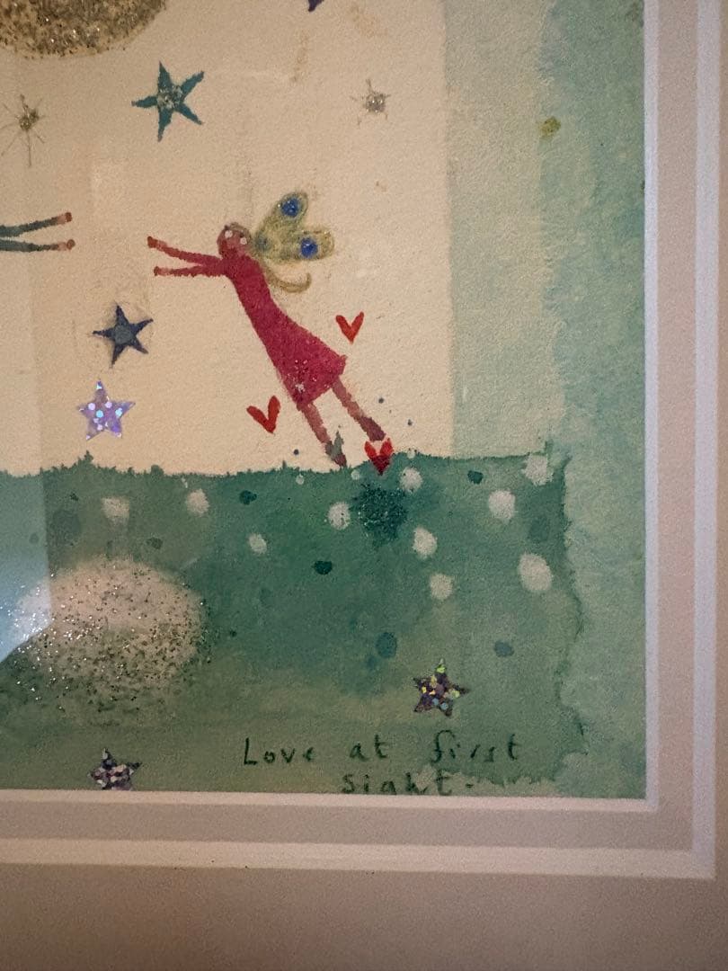 ルーシー・ラブハートLove at first sight 水彩画 - メルカリ