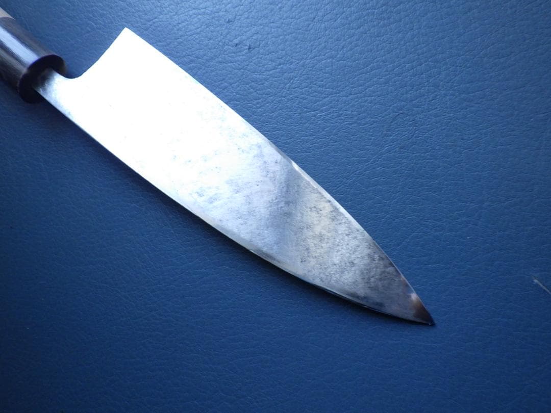 ヴ*い様 京都/有次・出刃包丁別打刃渡り155ｍｍ本水牛★　197