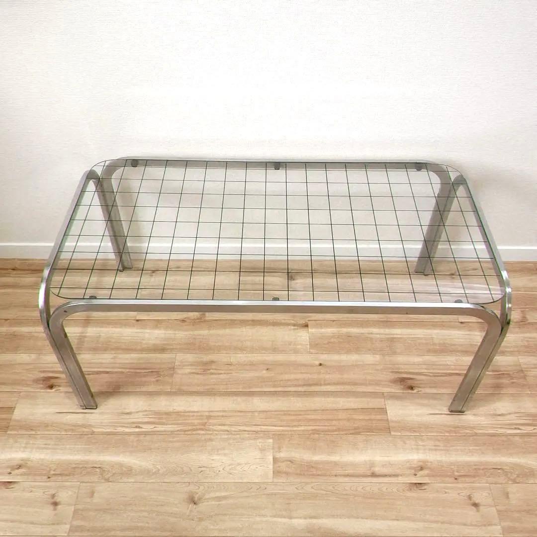 アイアンフレーム グリッド コーヒーテーブル ローテーブル 机