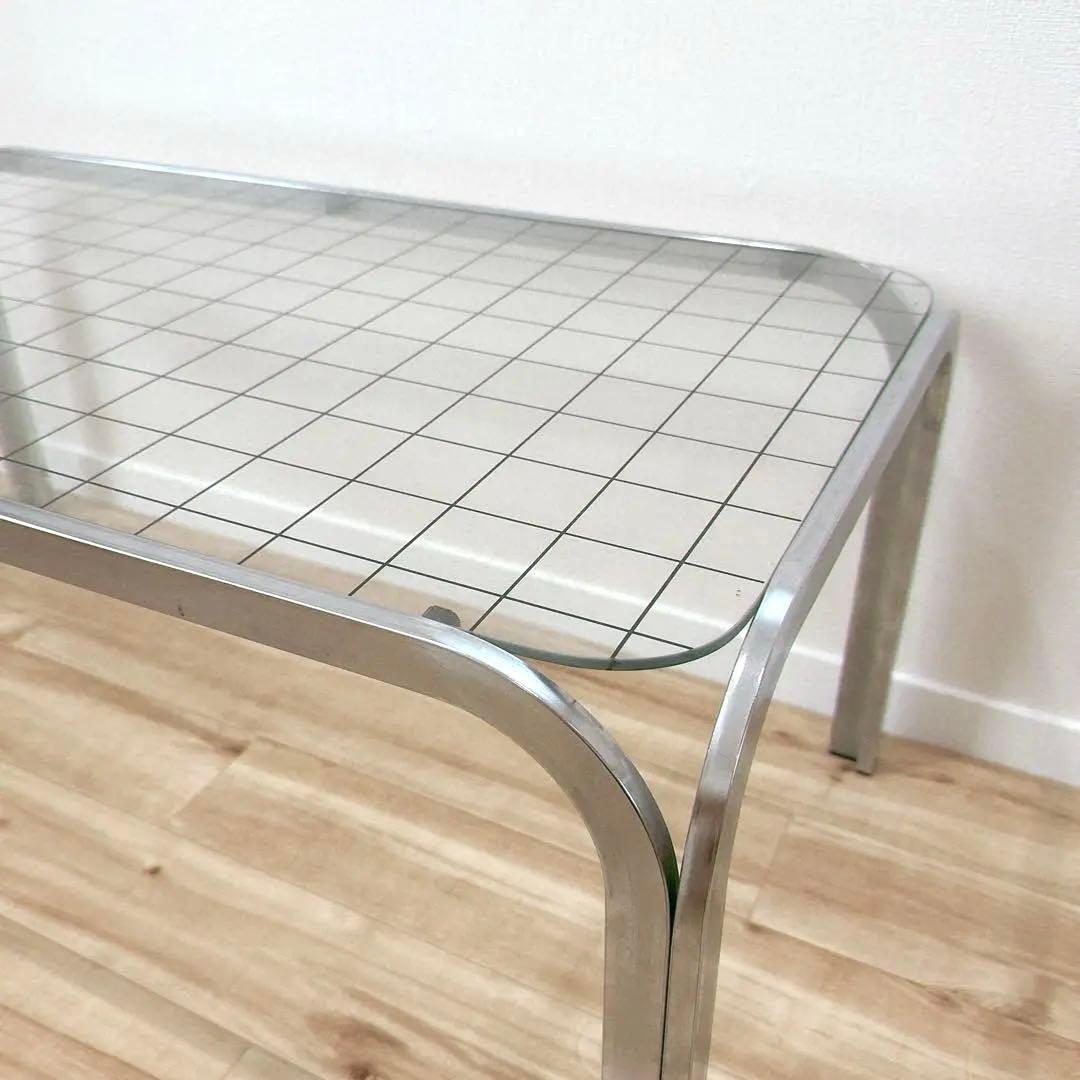 アイアンフレーム グリッド コーヒーテーブル ローテーブル 机