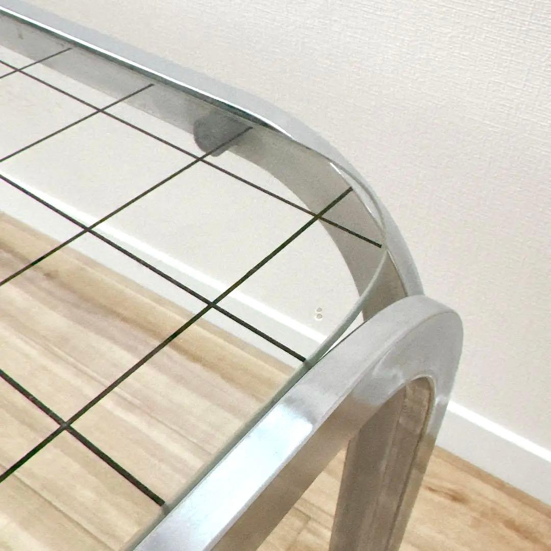 アイアンフレーム グリッド コーヒーテーブル ローテーブル 机