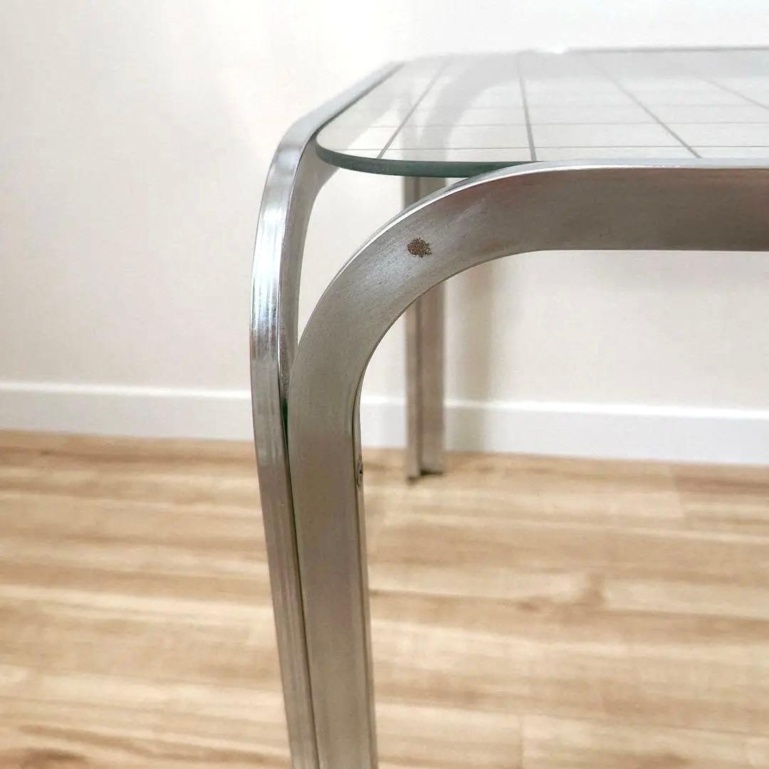 アイアンフレーム グリッド コーヒーテーブル ローテーブル 机