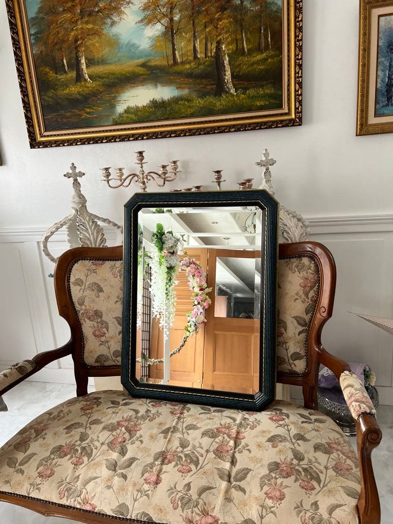 イタリア壁掛け鏡