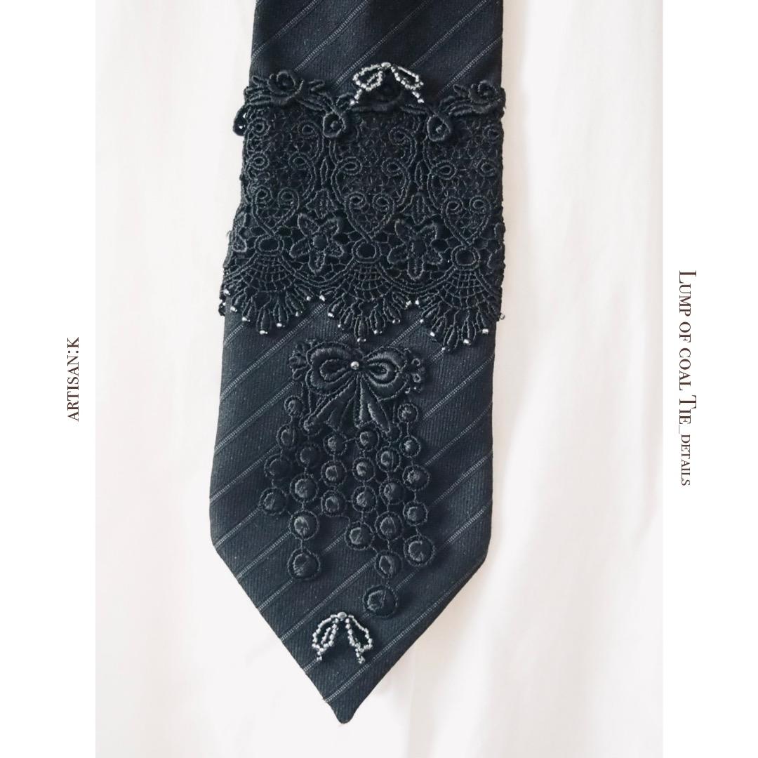 【クリスマス限定】-ˋˏラッピングネクタイ(カラー名：石炭)ˎˊ-　ロリィタ