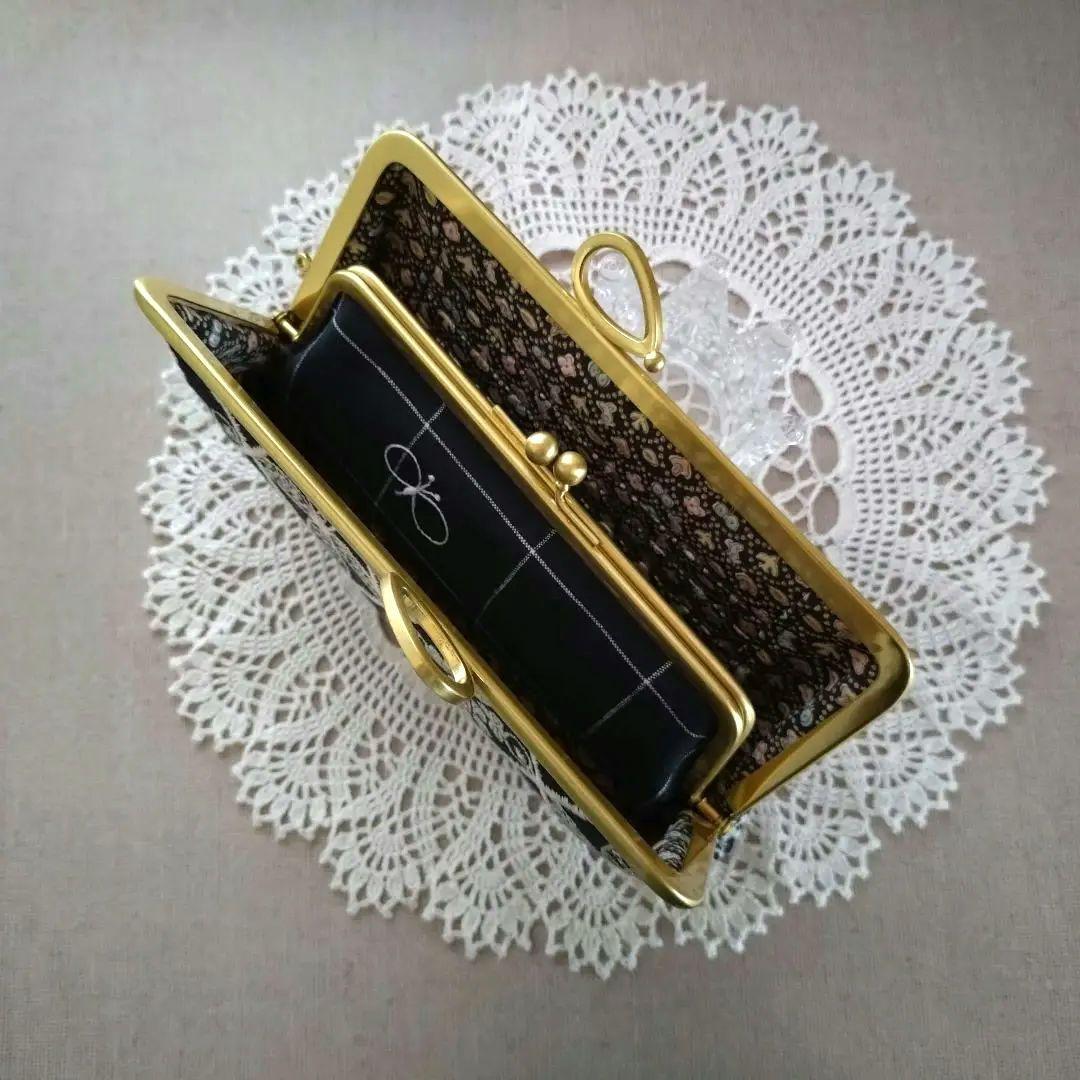 1278 ミナペルホネン symphony 親子がま口長財布