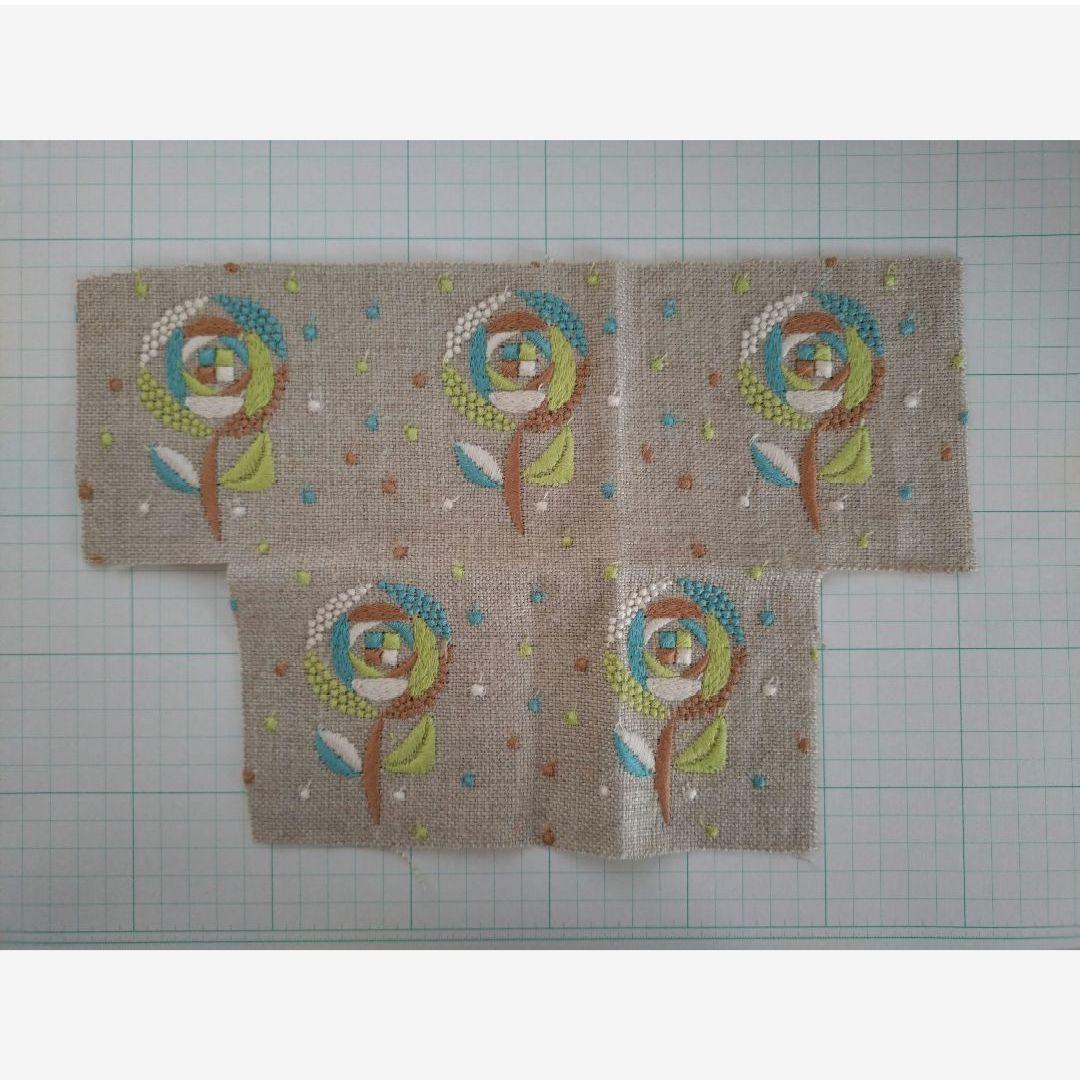 1278 ミナペルホネン symphony 親子がま口長財布