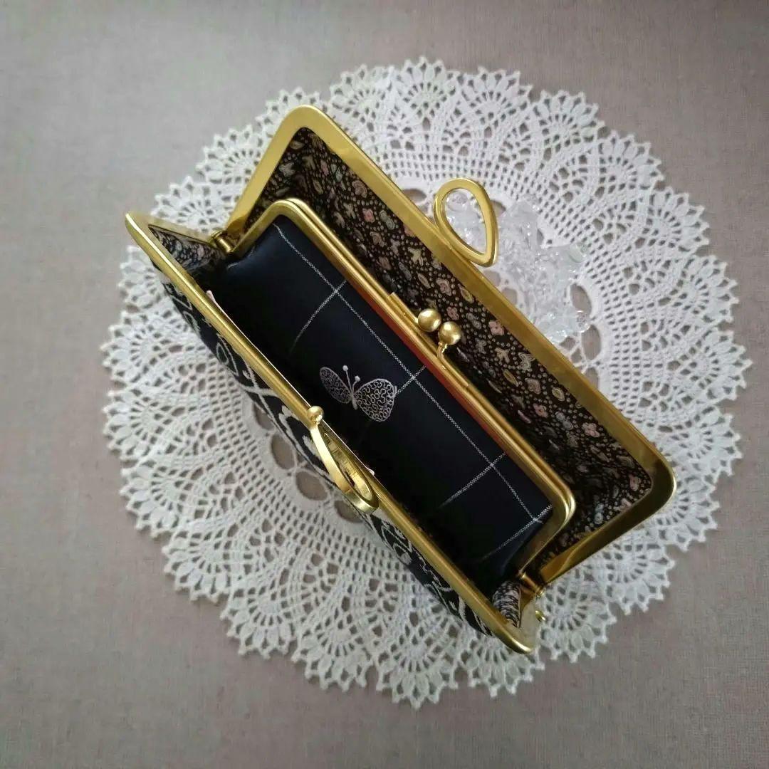 1278 ミナペルホネン symphony 親子がま口長財布