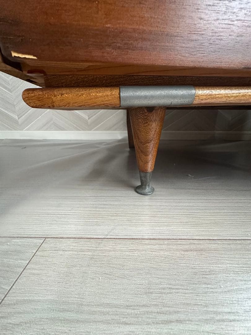 【最終値下】60s ビンテージ　ミッドセンチュリー ウォールナット材 6段タンス