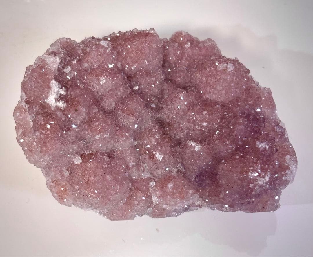 レア　高品質　パープルピンク　シュガーアメジスト　原石　裏まで美しい　キラキラ