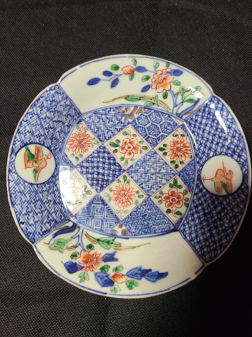 九谷焼須田菁華 色絵祥瑞花鳥文皿 小さな傷あり - メルカリ