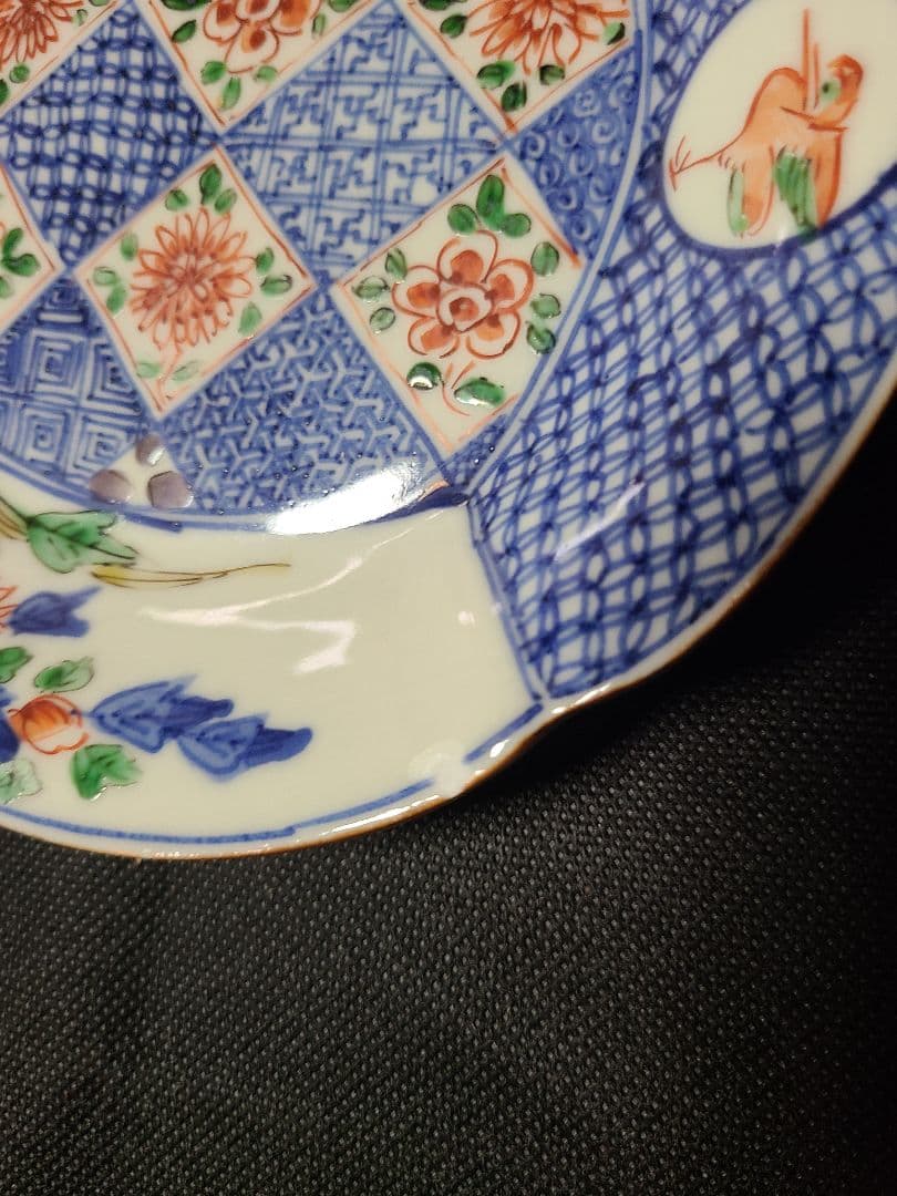 九谷焼須田菁華 色絵祥瑞花鳥文皿 小さな傷あり - メルカリ