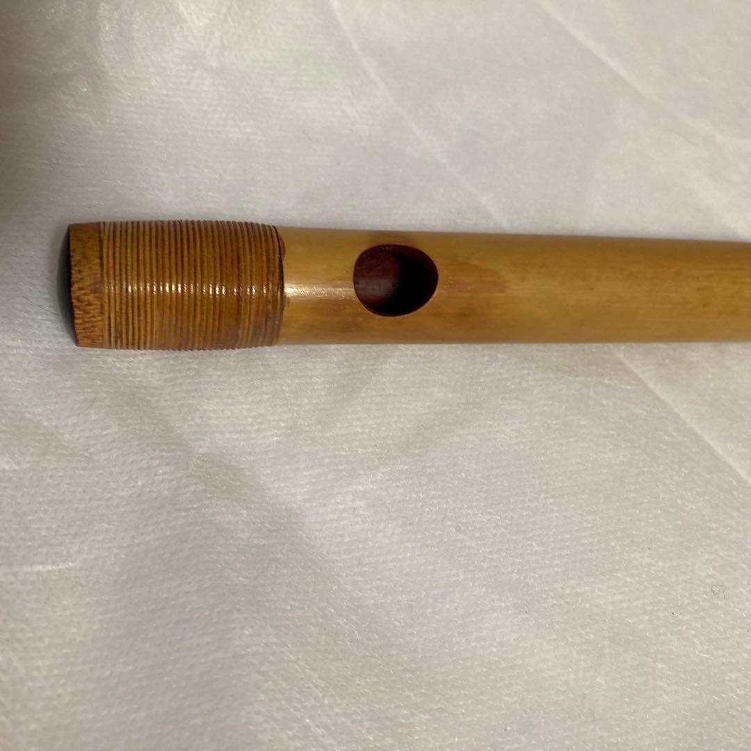 篠笛 鳳由 六本調子 天地巻 袋付