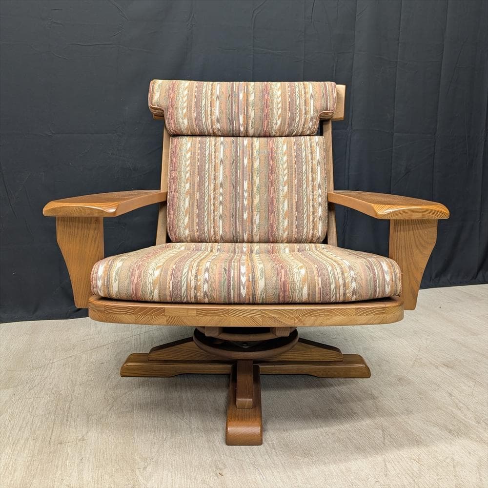 イーストウッド　回転式　アームチェア　一人掛け　シングルソファ　1P　チェア　B