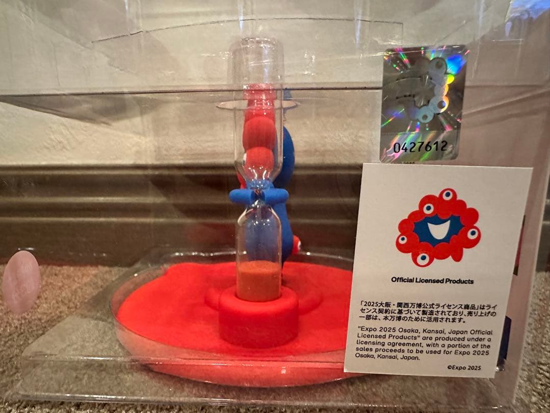 EXPO2025 ミャクミャク 砂時計付きカップ麺ストッパー 3分用 大阪万博