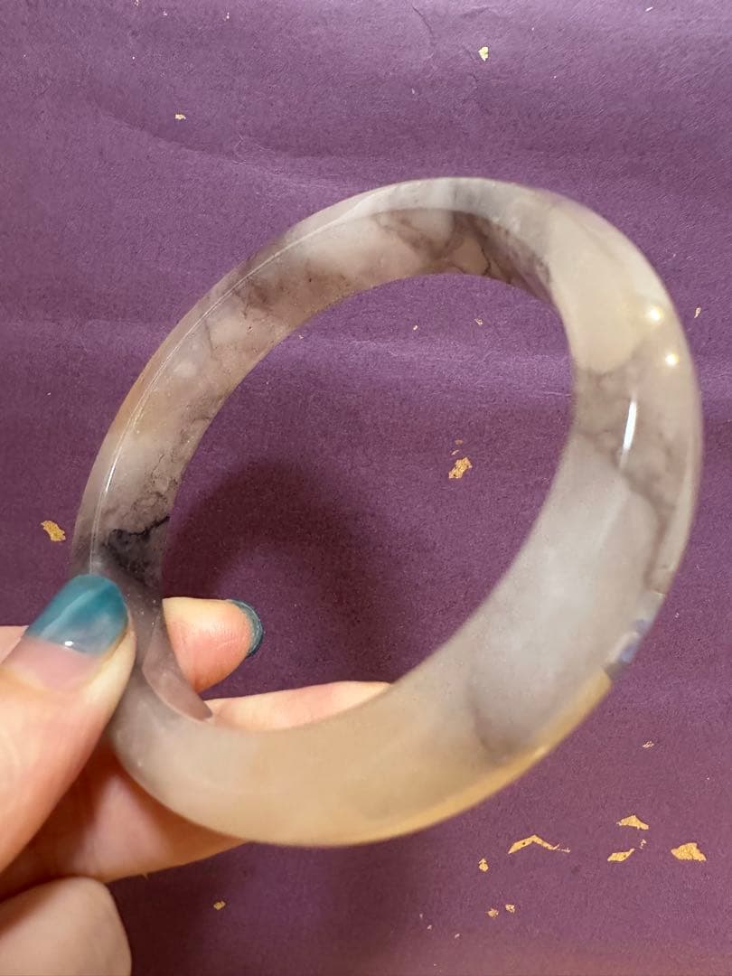 週末限定セール　アラセイトウバングル　シャー太翠 本宫镯