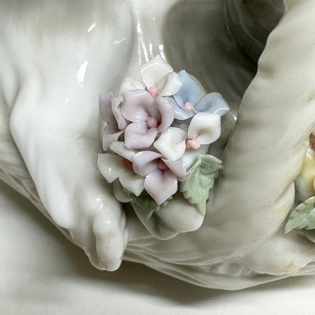 LLADRÓ リヤドロ 三つ子の仔猫 三つ子の子猫　猫　かご