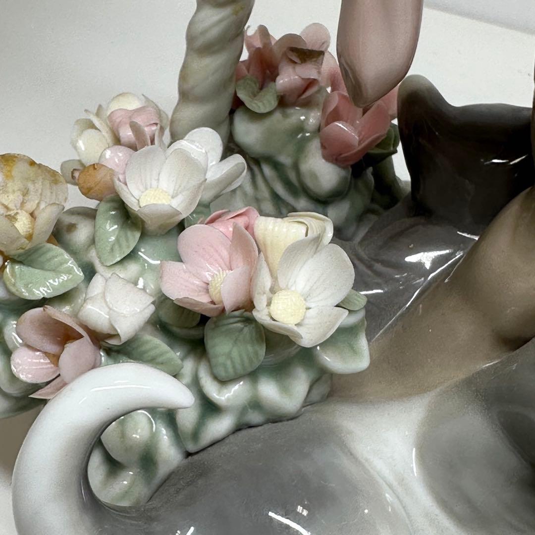 LLADRÓ リヤドロ 三つ子の仔猫 三つ子の子猫　猫　かご