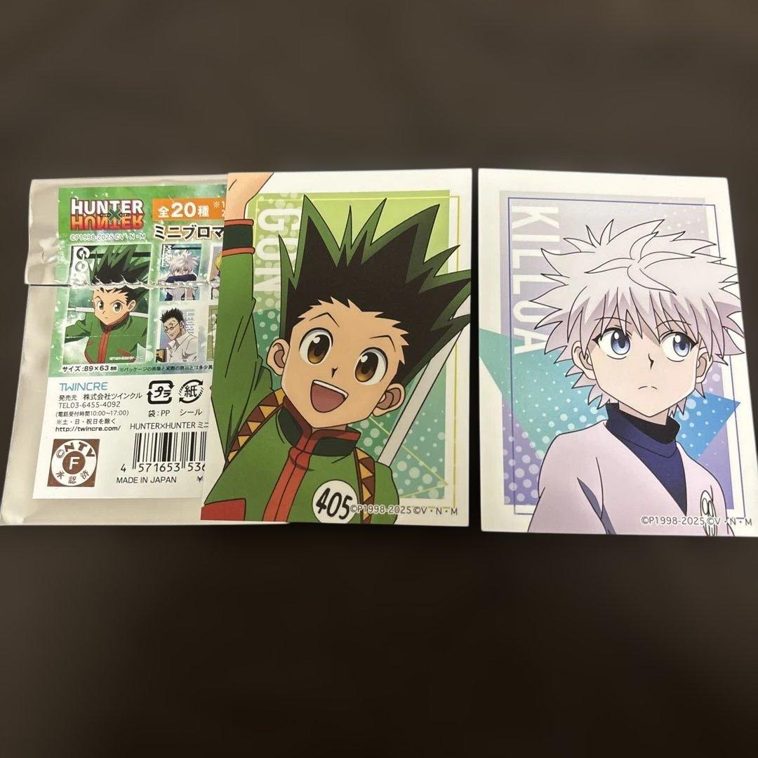 ハンターハンター ジャンプショップ限定 ミニブロマイド ゴン キルア