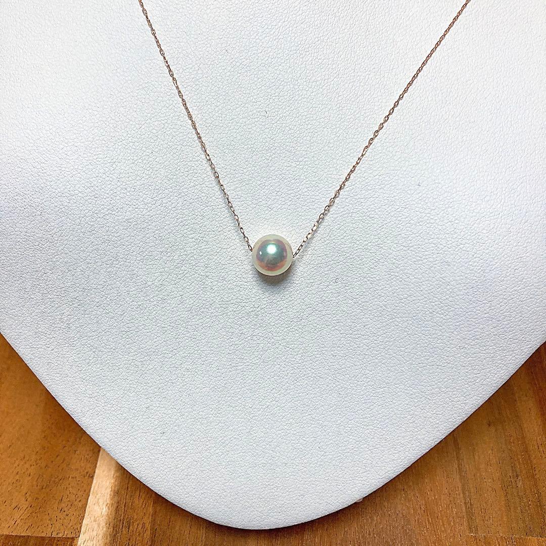 【新品・百貨店商品／総本店】1746天女級のテリ最強8.0-8.5mmK10PG