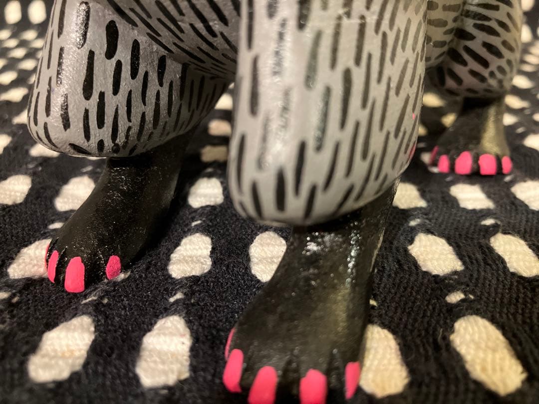 メキシコ オアハカ ウッドカービング アライグマ エドゥアルド