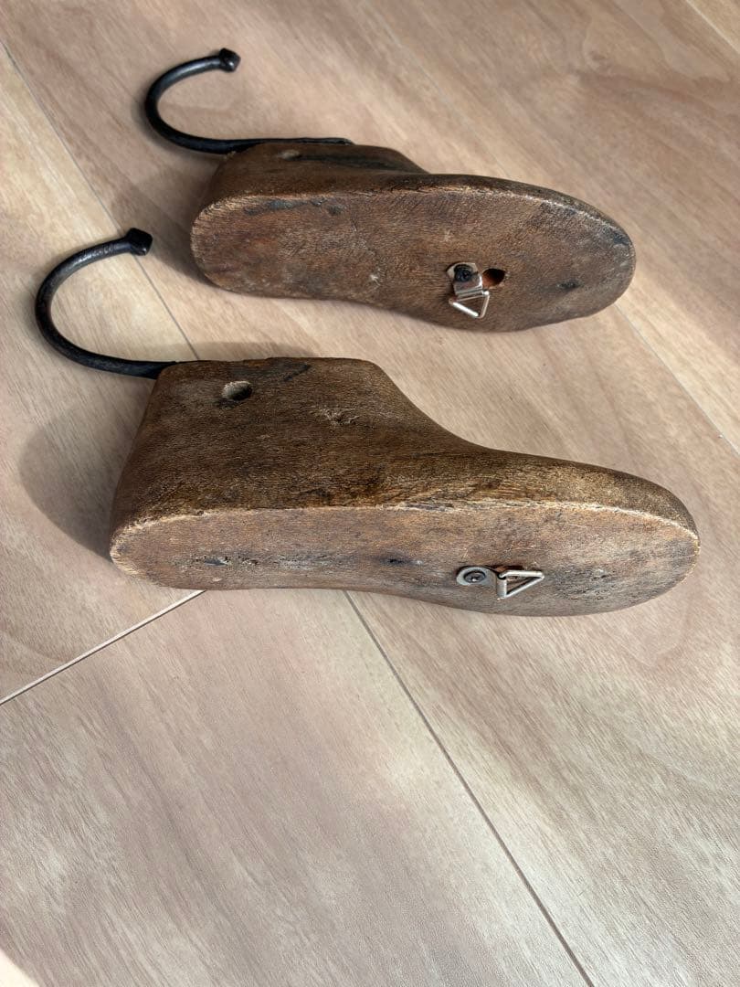 アンティーク︎木靴型 シューモールドのフック　2個
