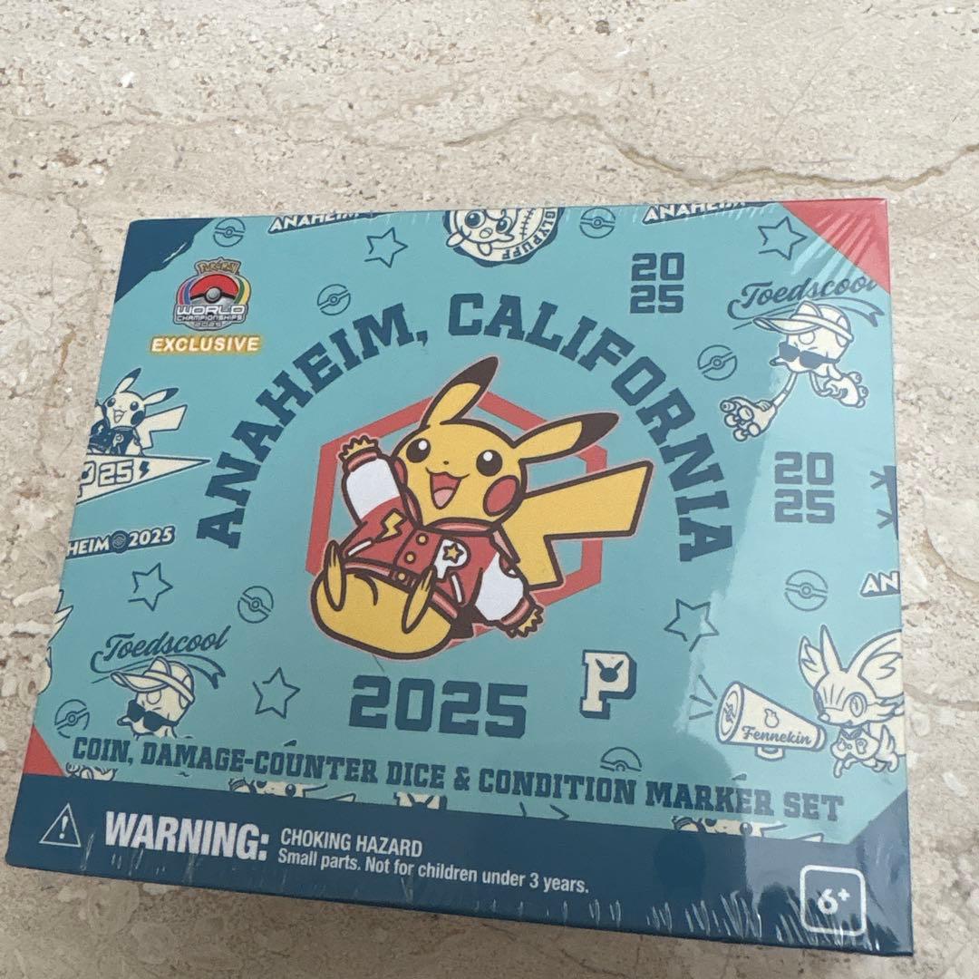 WCS2025 限定 ポケモンセンター ダメカンダイス3種 アナハイム新品未