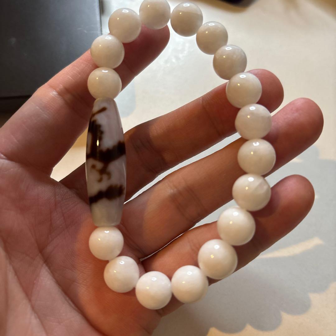 白龍神天珠！ホワイトジェード！すんごいパワー！綺麗！