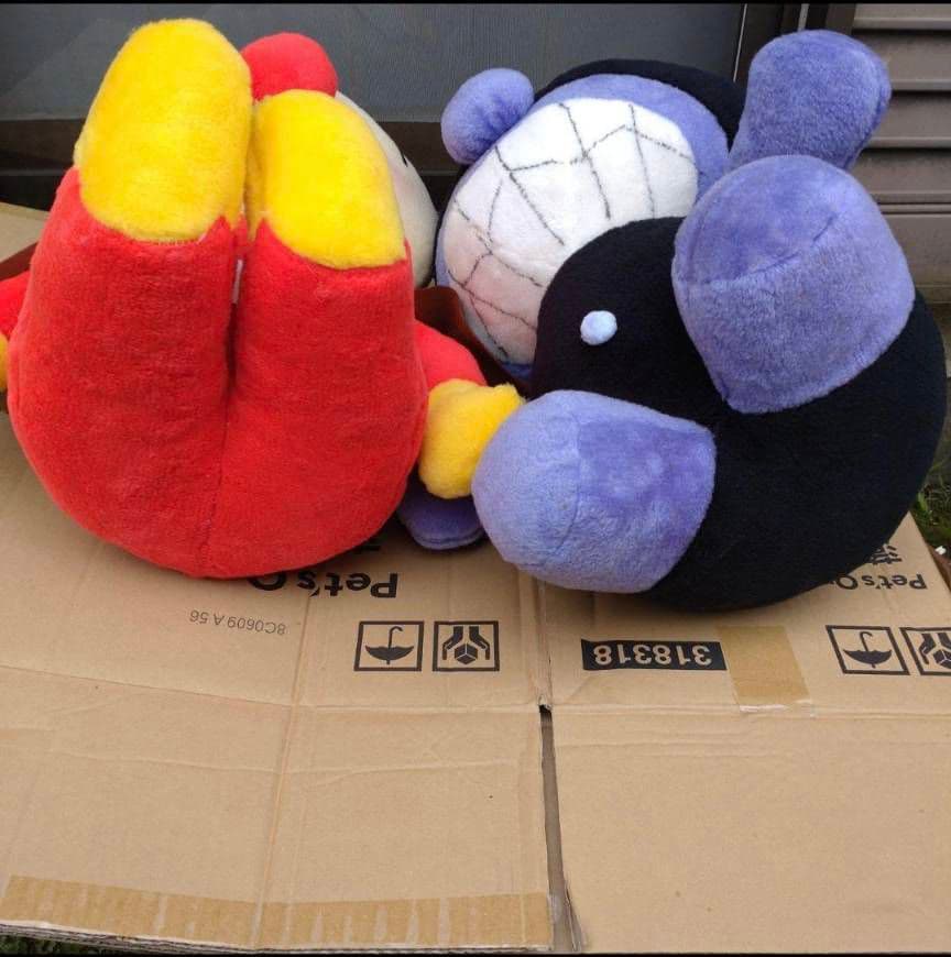 昭和レトロ アンパンマンぬいぐるみ バイキンマンぬいぐるみ 2体