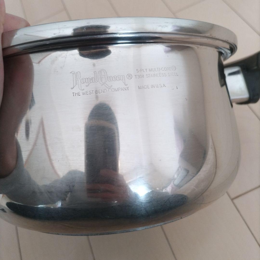 ロイヤルクイーン　ステンレス 両手鍋 蓋付き